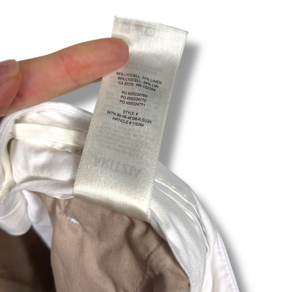 Wilfred by Artizia the Effortless Pant 10 CruiseLinen Lyocell White Chic Classic - Picture 15 of 16